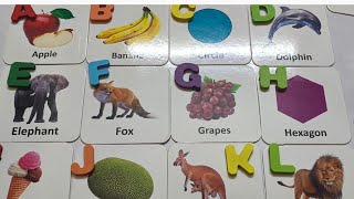 ABC Flash Cards for Toddlers  Learn A for Apple  Upper Case and Lower Case Letter [upl. by Tibbs]