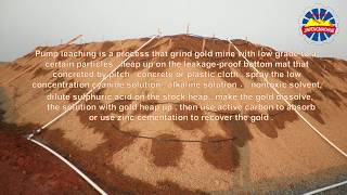 Extraction of gold by heap leaching [upl. by Stacie]