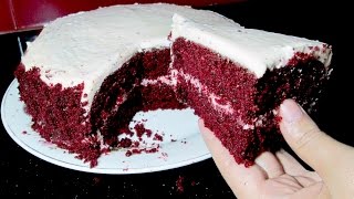 Red Velvet Cake Recipe  Without Oven Red Velvet Cake  Easy Cake Recipe [upl. by Burn]