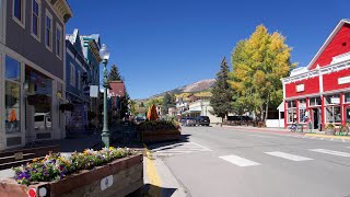 Walking through the beautiful town of Crested Butte Colorado 4K [upl. by Brucie]