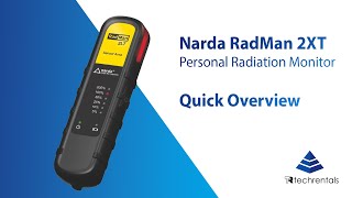 Narda RadMan 2XT Personal Radiation Monitor  Quick Overview [upl. by Siraf66]