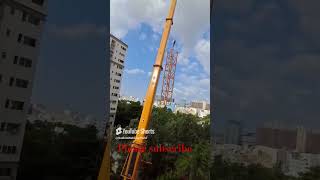 Tower crane dissembling to mobilecrane work gis world [upl. by Sarene]