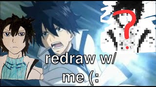 Redraw w me Gray Fullbuster Fairy Tail [upl. by Matlick]