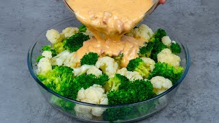 Recette super savoureuse au brocoli et choufleur Essayez cette sauce au yaourt [upl. by Annahsohs]