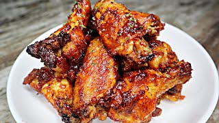 Easy Oven Baked BBQ Chicken Wings Baked Chicken Recipe [upl. by Pascale121]