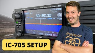 Icom IC705 Basic Setup and Overview [upl. by Demp]