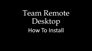 Team Remote Desktop [upl. by Viola]