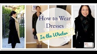 How to Wear Dresses in the Winter  TenItem Wardrobe  Jennifer L Scott [upl. by Todd]