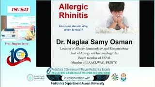 Allergic Rhinitis Dr Naglaa Samy Osman [upl. by Andromada]