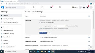 How to Change Username on Facebook on PC Quick amp Simple [upl. by Quartus257]