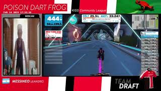 Zwift KISS Community League Race E  Uphill Battle  🐸 is back [upl. by Ardnnek]