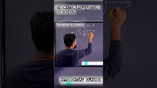 Class 12th Matrices Chapter 3 exercise 3 Transpose Of A Matrix [upl. by Boynton]