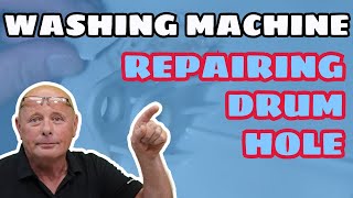 How to repair a hole in a washing machine drum [upl. by Grindlay]