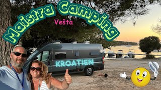 Maistra Camping Vešta  unser Highlight 🤩 Camping Platz auf Kroatien 🇭🇷 Tour 2023  Direkt am Meer [upl. by Rabka18]