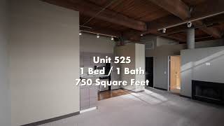 River West Lofts Unit 525  Stellar 1 Bedroom Timber Loft [upl. by Ydor]