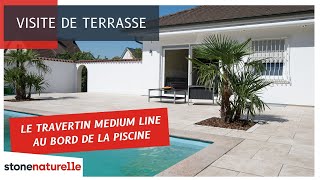 Le travertin Medium Line  transformez votre terrasse avec ces dalles à la finition adoucie [upl. by Amoreta]