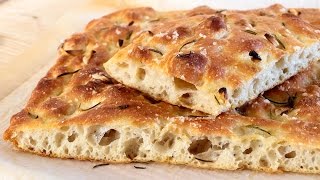 Receta de focaccia muy fácil y sin amasar ¡Al alcance de todos [upl. by Esten741]