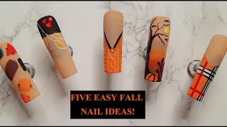 TRYING LAVENDER VIOLETES KIT AUTUMN NAIL ART COMPILATIONS [upl. by Kcid]