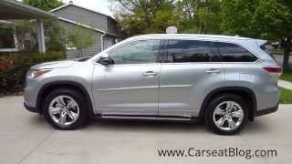 20142015 Toyota Highlander Hybrid Review Part I Kids Carseats amp Safety [upl. by Navetse]