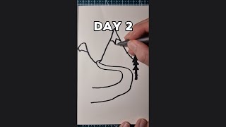 DAY 2│Learn to draw cool and simple things with me easydrawing [upl. by Eveline191]