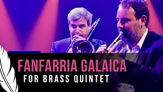 Fanfarria Galaica by Ricardo Mollá  Performed by brass quintet Quintette de Cuivres quotTurbulencesquot [upl. by Truscott]