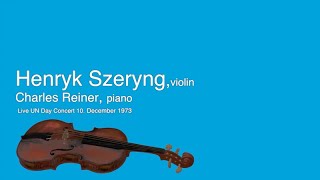 Henryk Szeryng Live 1973 Brahms No3 [upl. by Naivatco155]