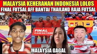 MALAYSIA KEHERANANANINDONESIA LOLOS DI FINAL DAN KALAHKAN THAILAND DI PIALA FUTSAL AFF [upl. by Mita]