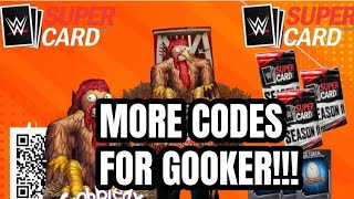 ALL QR CODESCODES FOR GOBBLEDY GOOKER WWE SUPERCARD [upl. by Reuven20]