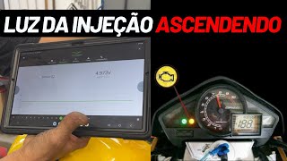 CB 300 ascendendo Luz da injeção [upl. by Warthman498]