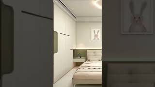 BEDROOM DESIGN WITH STUDY TABLE ND WADRODE  buildurdreamhouse dreaminteriors homedesign home [upl. by Nordna]