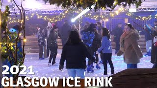 Glasgows Christmas Ice Rink  Elfingrove  Scotland  2021 [upl. by Suhail]