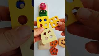 Learn Shapes with Blocks learnshapes funlearning toys [upl. by Notnarb64]