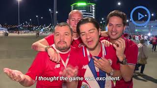 Fans react as Switzerland reaches last 16 with Costa Rica tie [upl. by Roxi]