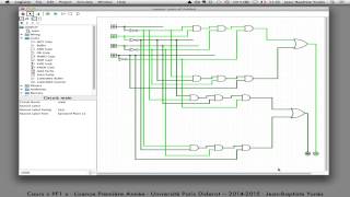 Circuits combinatoires  Logisim [upl. by Llerrut]