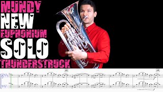 NEW 💘 VALENTINES DAY 💘 EUPHONIUM SOLO quotThunderstruckquot by Iain Mundy [upl. by Rellia]