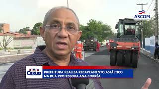 Prefeitura e Governo do Estado realizam recapeamento asfáltico na Rua Profª Ana Corrêa [upl. by Storm]