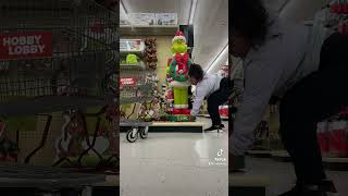 💚🎄Viral Grinch Nutcracker at hobbylobby grinch nutcracker grinchmas christmas [upl. by Aneerbas]