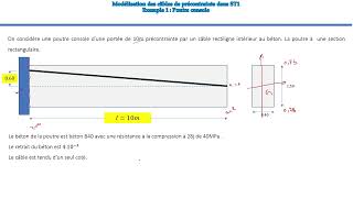 Présentation de lexemple complet dune poutre console en béton précontraint [upl. by Hulbert]