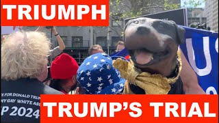 Triumph Reports From Trumps Hush Money Trial [upl. by Nehepts]