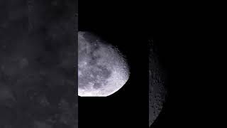 Clear moon footage captured with an action camera and shorts telescope space [upl. by Volkan]