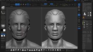 Zbrush en 5 min 38 Split Screen [upl. by Pontius]