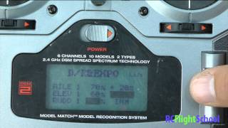 How To Set Dual Rate amp Expo For RC Plane DX6i [upl. by Nauhs]