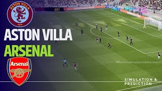 Aston Villa vs Arsenal  English Premier League 202425  eFootball simulation [upl. by Eeluj]