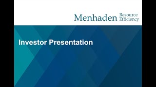 Menhaden Resource Efficiency  Investor Update Webinar  Tuesday 24th September [upl. by Lielos61]