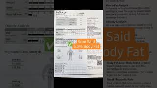 5 BODY FAT  INBODY SCAN [upl. by Noruq]