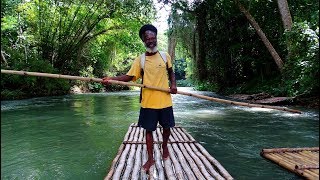 Martha Brae River Rafting Jamaica Bamboo Rafting Falmouth by Rafters Village Martha Brae Jamaika 4k [upl. by Neron780]