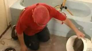 Floor Tile Mortar  Part 4  How To Spread Tile Mortar [upl. by Rotsen112]