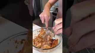 BBQ Chicken Tostadas🤩 viralvideo viralshorts foodie foodlover recipe shortrecipe [upl. by Macdonell]