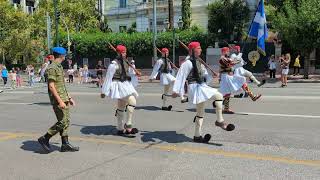 Presidential Guard EvzonesΕύζωνες Sunday Parade Athens [upl. by Gabriel]