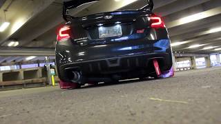 SUBARU STI CATLESS TOMEI W TOMEI UEL HEADERS REVS LOUD [upl. by Phene]